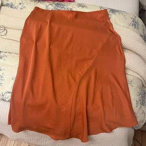 A New Day orange midi skirt